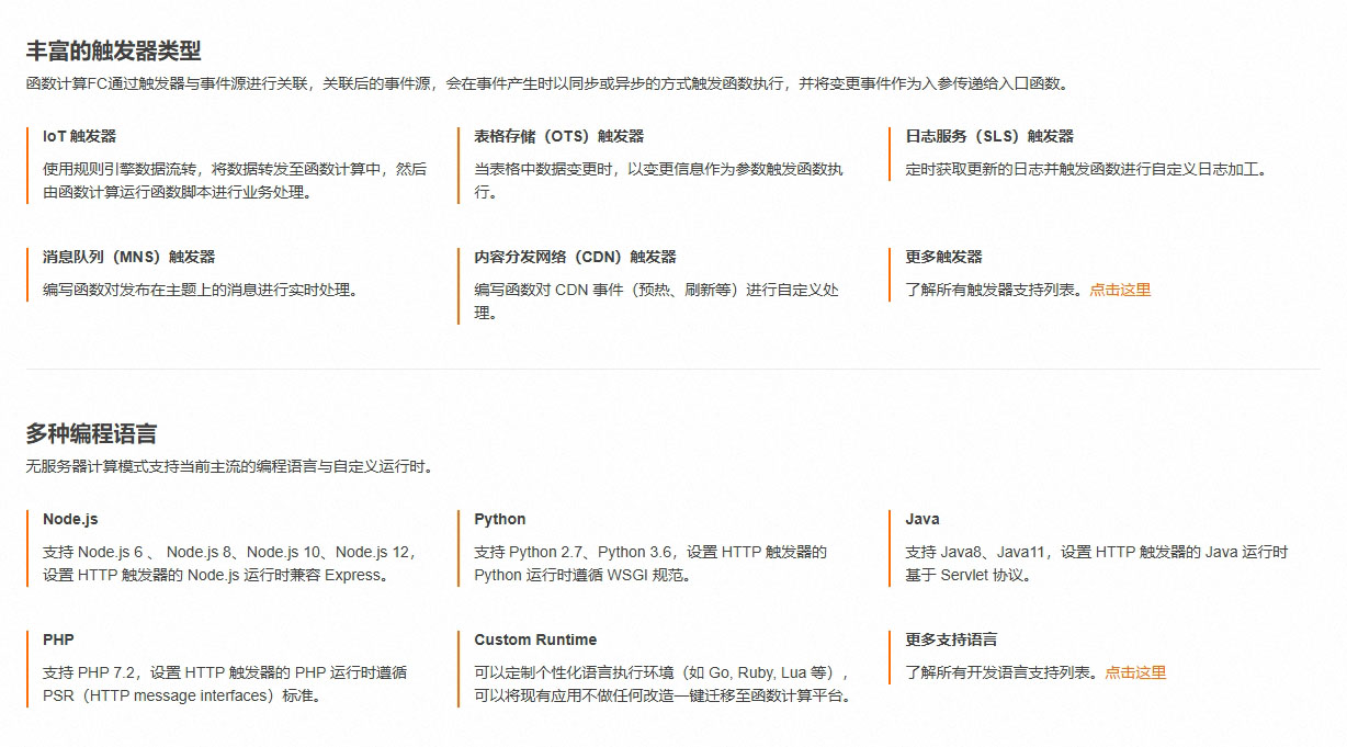 函数计算FC产品价值介绍图